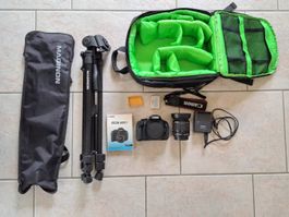 Canon EOS 600D mit Objektiv EFS 18-55mm und Zubehör
