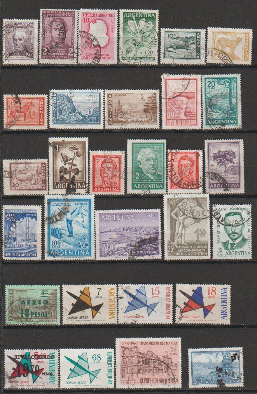 Tutti i francobolli: Argentina 1890-1980 – Usato da Crans-Montana venduto da kira56