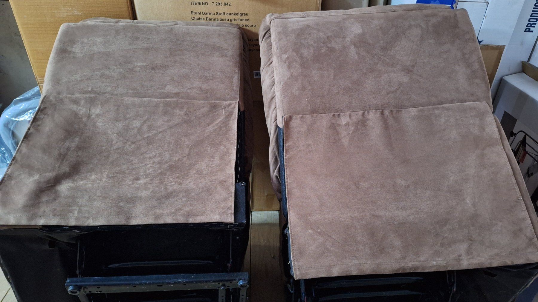 Sofas: 2er Relax Sofa, mechanisch verstellbar , braun Microfaser – Gebraucht aus Arlesheim von shopradl 9