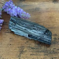 ✲ Schwarzer Turmalin Rohstein ✲ 62g / 76mm Schörl Tourmaline