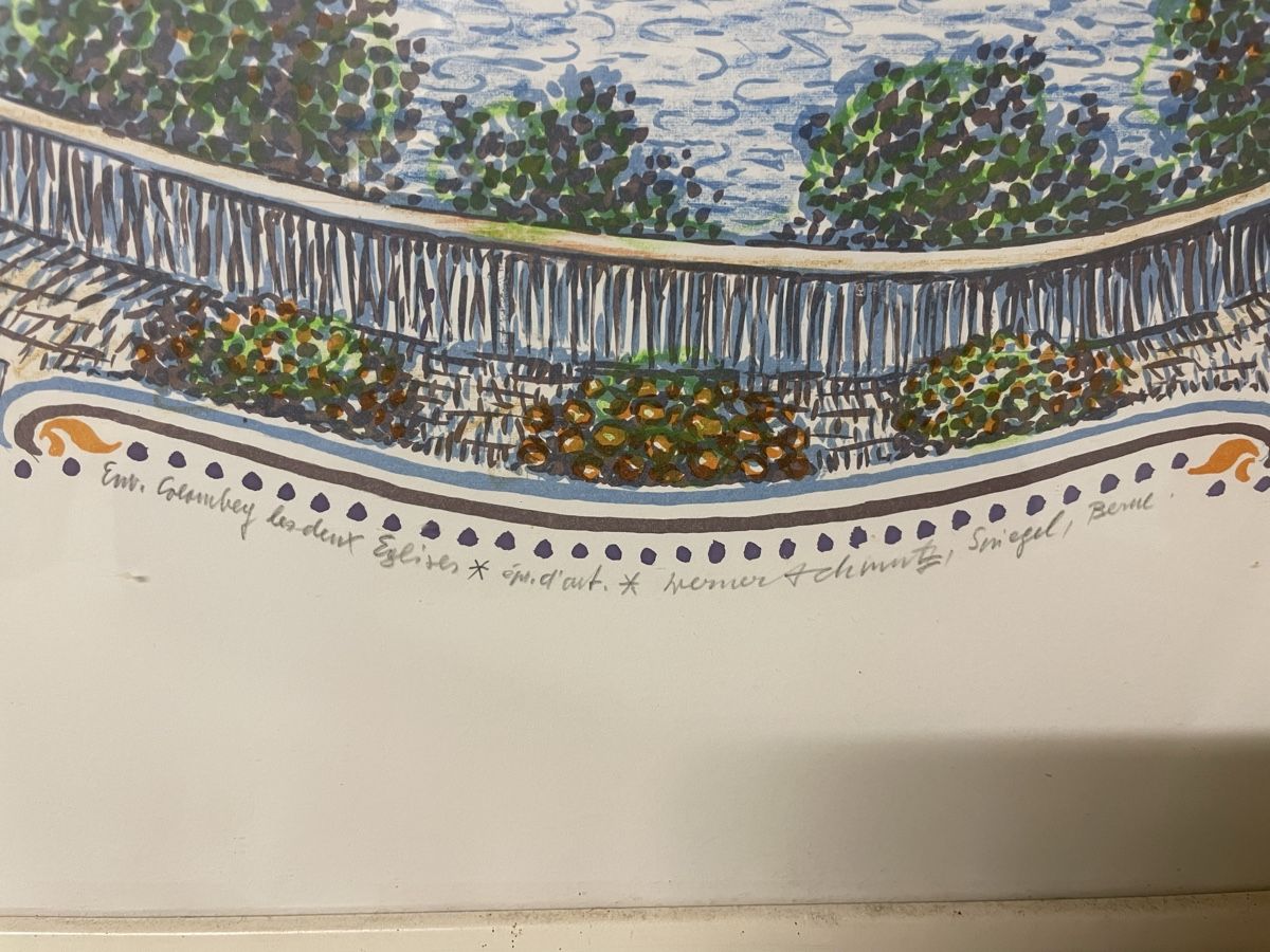 Grafiken & Lithographien: Werner Schmutz, grosse Farblitho – Gebraucht aus Hindelbank von chinok01 2