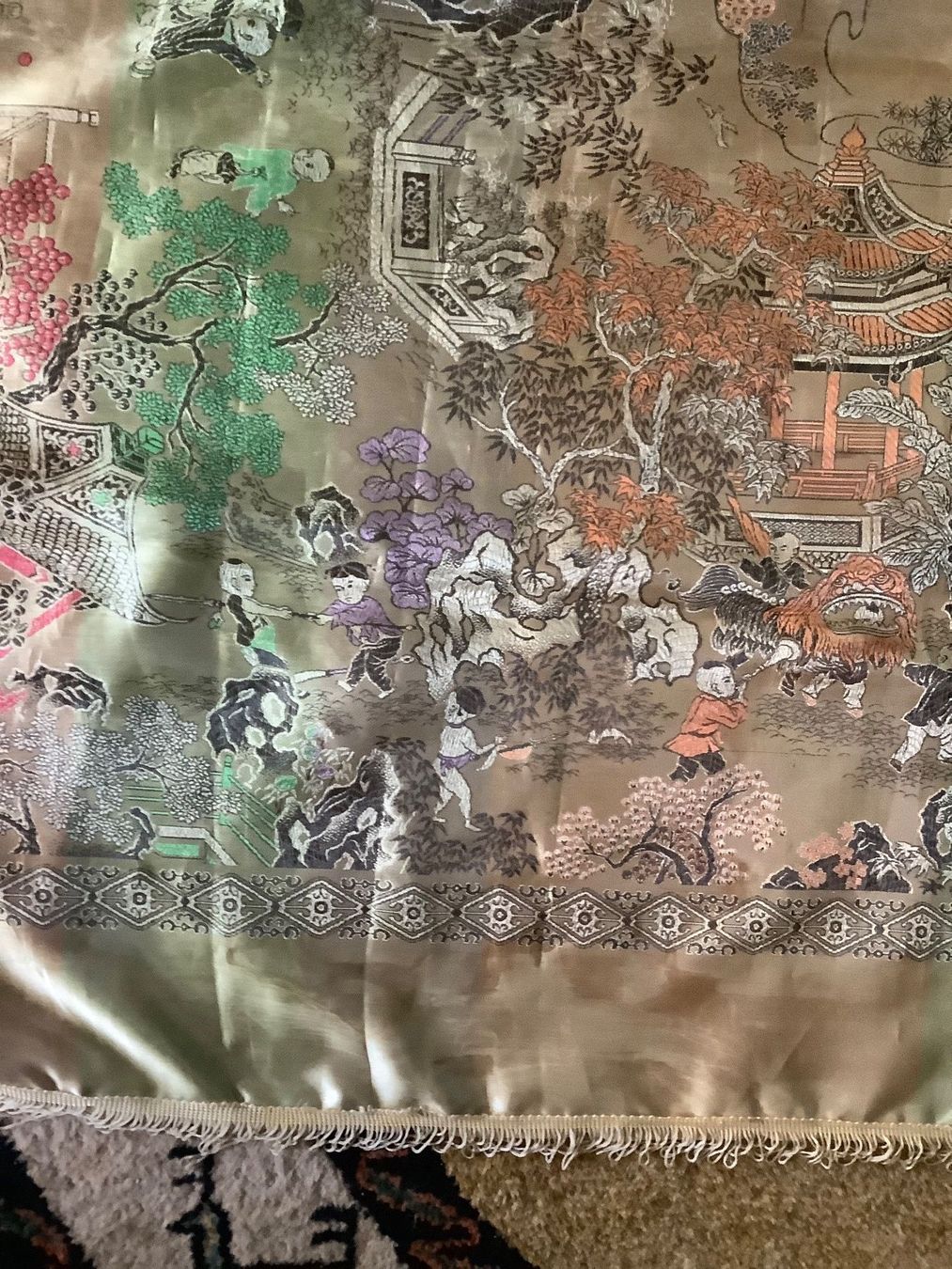 Coperte: Chinesischer Überwurf Tischtuch – Usato da Zürich venduto da Albatros57