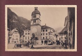 ALTDORF - Tellsplatz - Tram - Kutsche - 1918