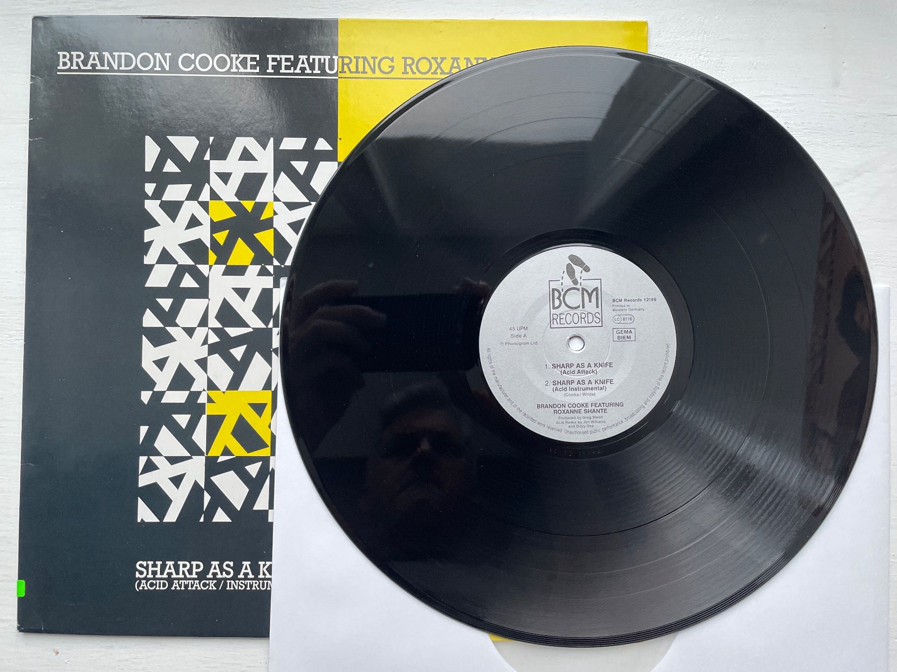 Dischi in vinile: Brandon Cooke - Sharp As A Knife - 12" Maxi, 1989 – Usato da Zürich venduto da Andy_t71 2