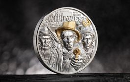 3 Oz Silbermünze 20$ Cook Islands Legends Wild West
