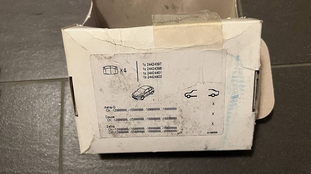 Opel Alle Autoersatzteile: Opel Bremsbelagsatz 9198598 Original Neu – Neu und originalverpackt aus Basel von Hangman776 2