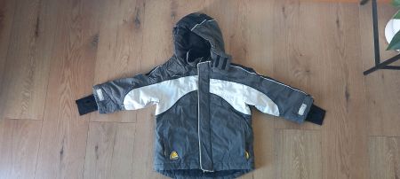 Skijacke H&M grau weiss schwarz Grösse 98 gebraucht