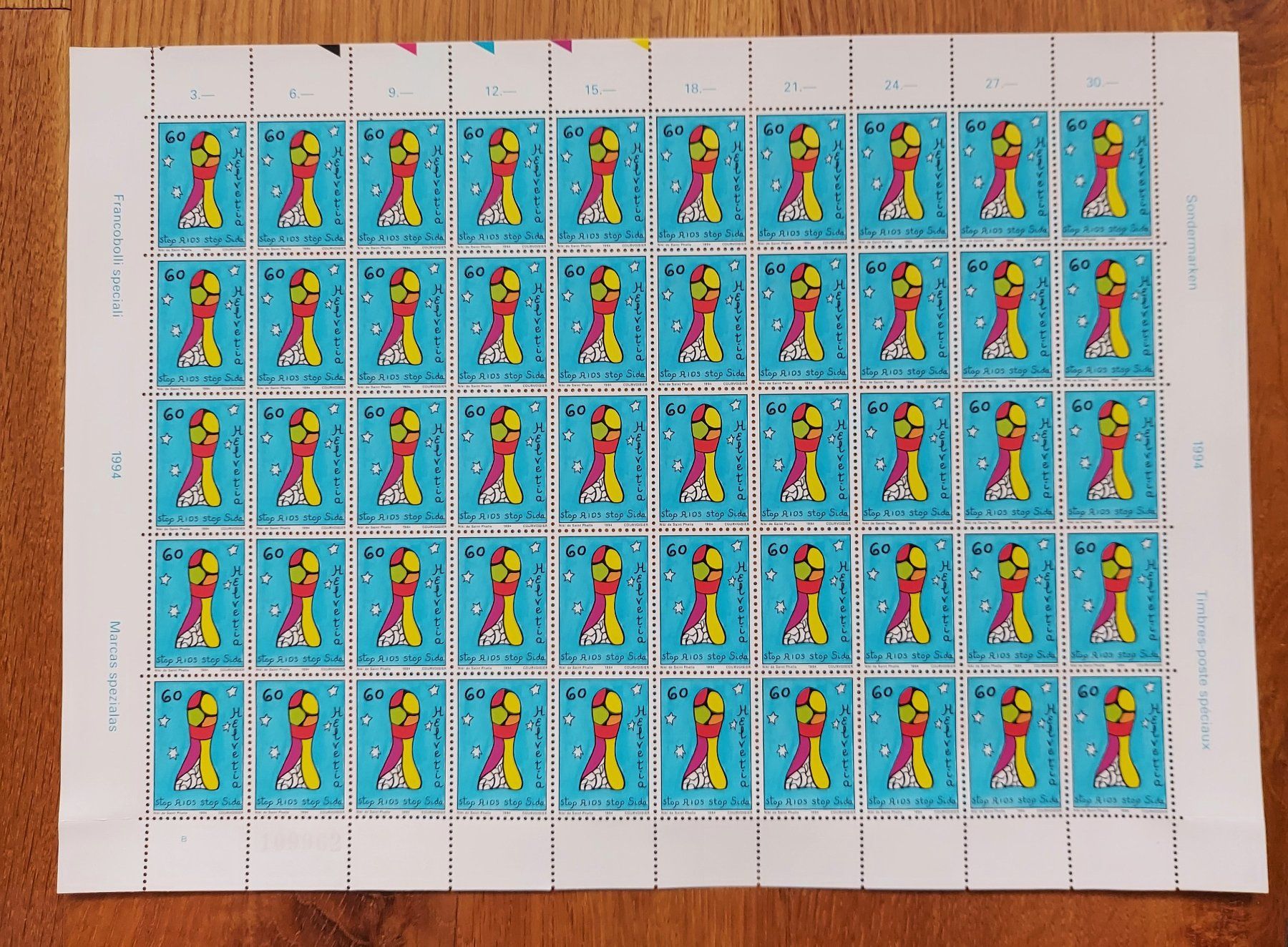 Tutti i francobolli: Postfrisch, gültige Schweizer Frankatur, Briefmarkenbogen – Nuovo e nell'imballaggio originale da Heiden venduto da ber_b77f