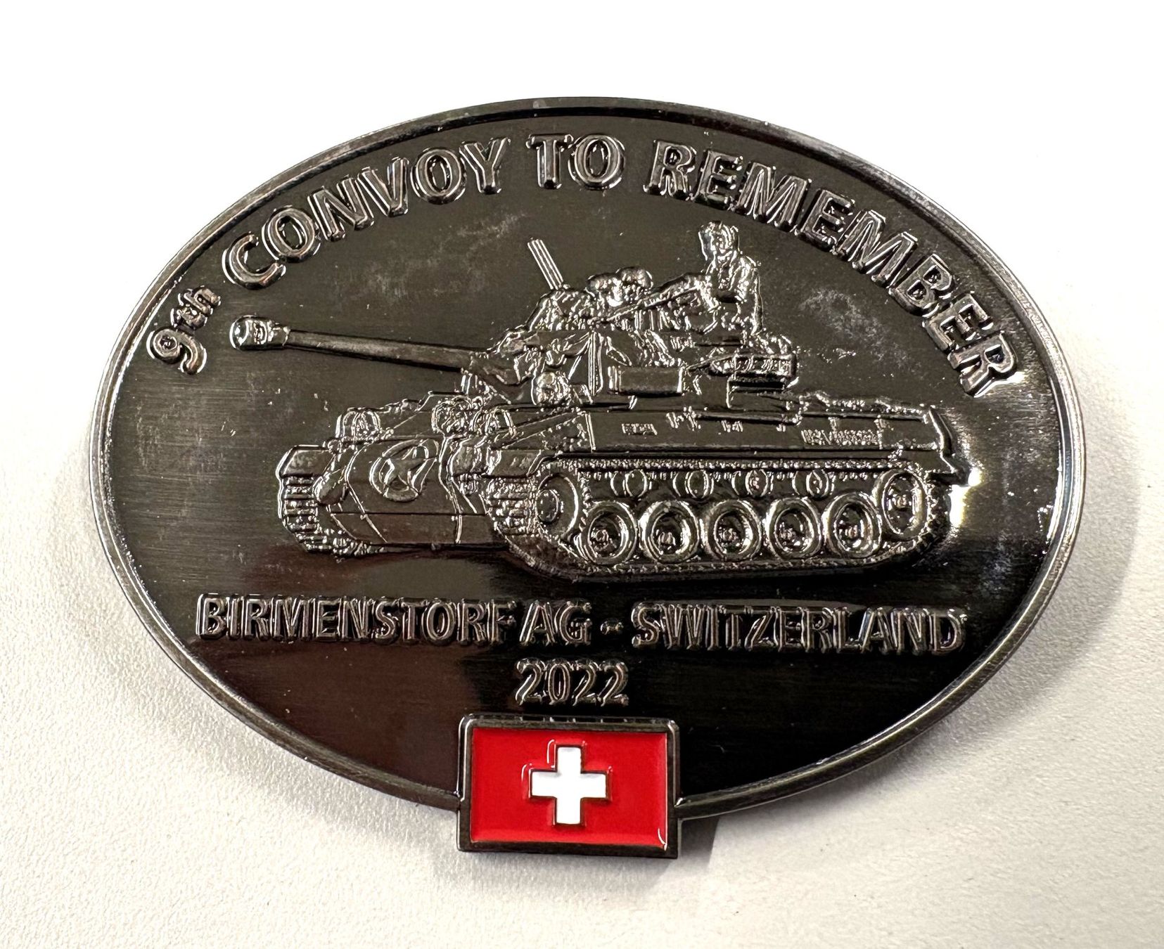 Medaglie: Militär, 9th Convoy to Remember, Abzeichen 2022 – Nuovo e nell'imballaggio originale da Horgen venduto da Juhob