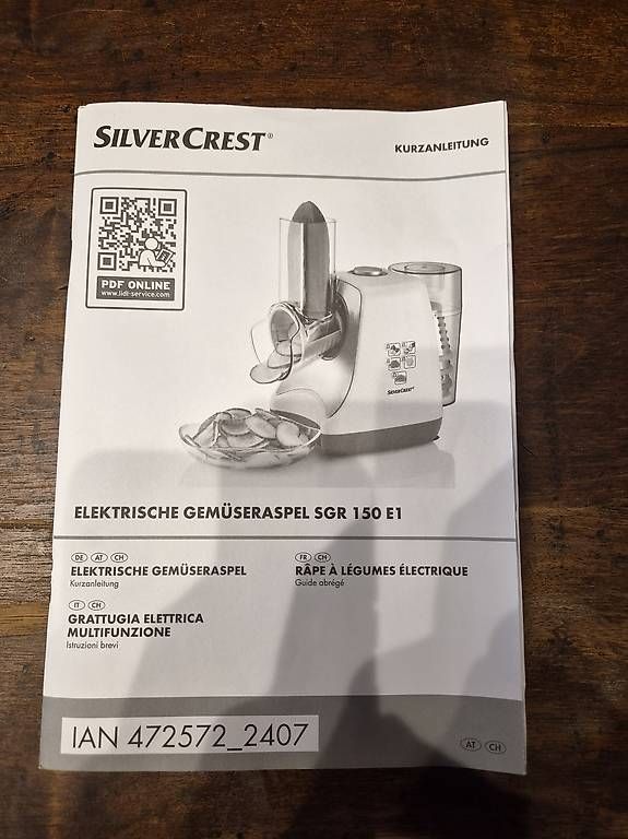 Küchengeräte: Elektrischer Gemüseschneider – Neu und originalverpackt aus Bischofszell von saenderli 1