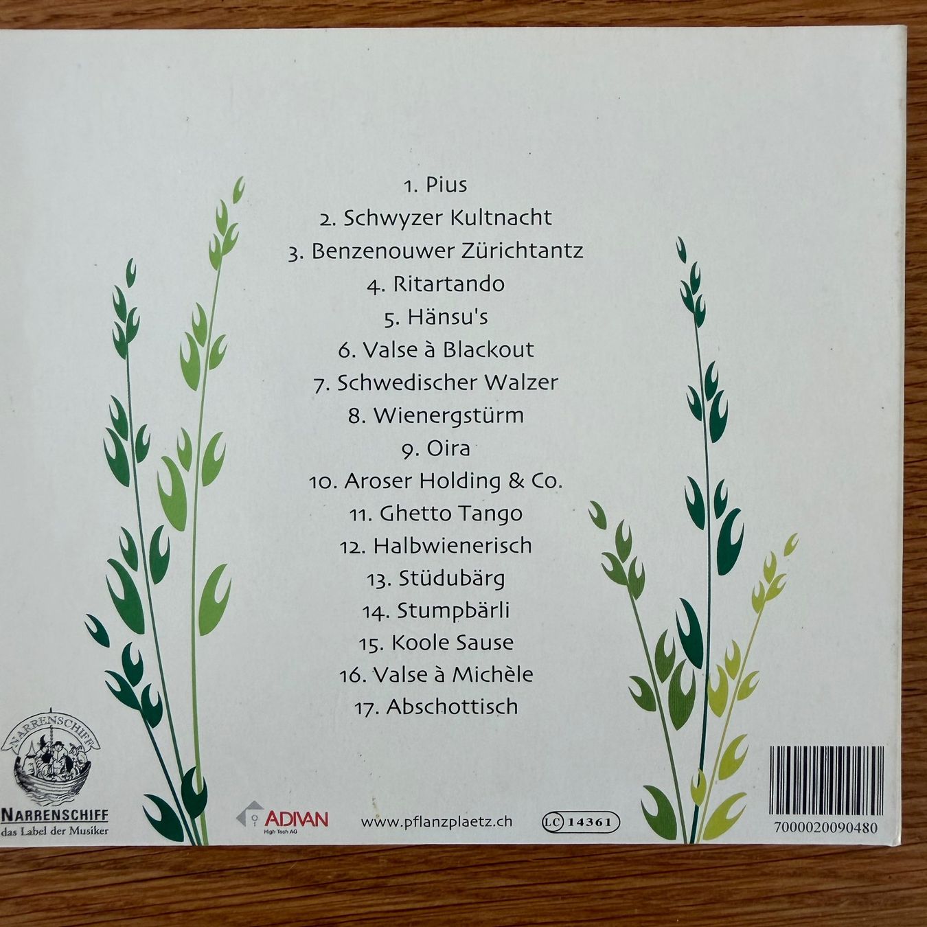 CDs: Thomas Aeschbacher Pflanzplätz Querbeet (CD) Schwyzerörgeli – D'occasion à Zug par Mirare9 3