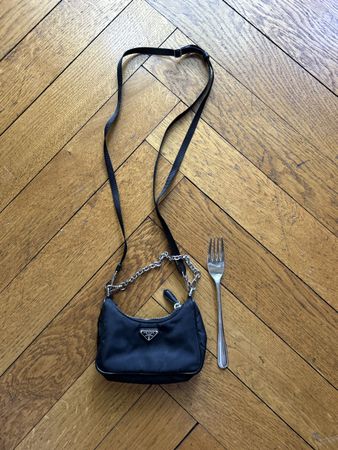 Prada Re-Edition Nylon Saffiano Mini Shoulder Bag