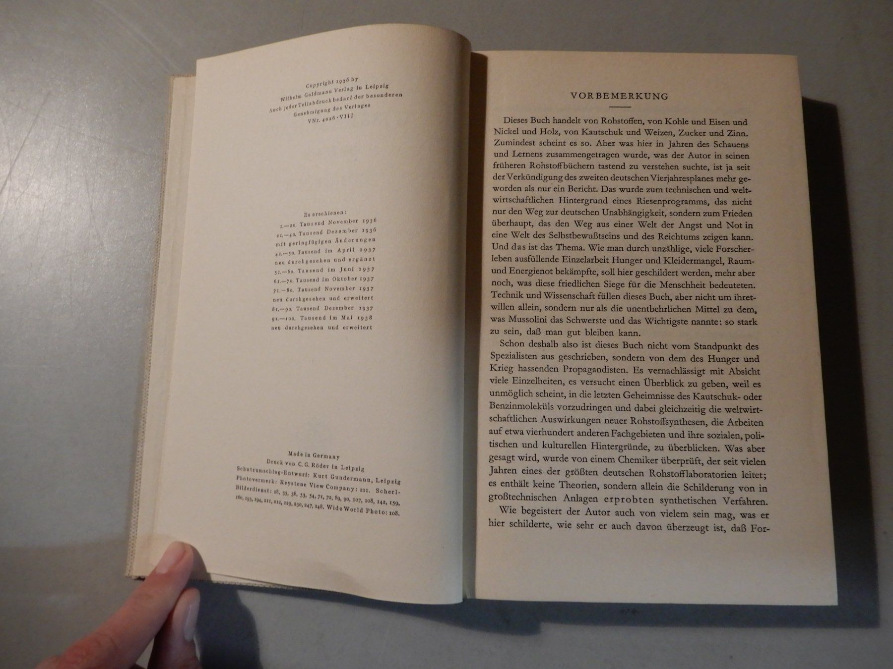 Libri: Anton Zischka - Wissenschaft bricht Monopole – Usato da Erstfeld venduto da Mario_boe0 2