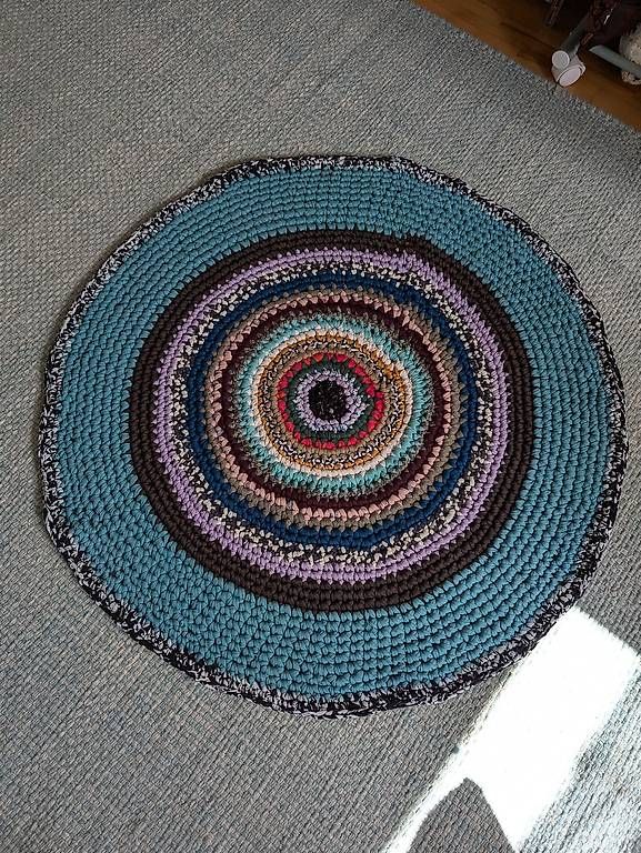 Tappeti: Teppich rund Handarbeit, neu – Nuovo (secondo la descrizione) da Chur venduto da Ronja777 1