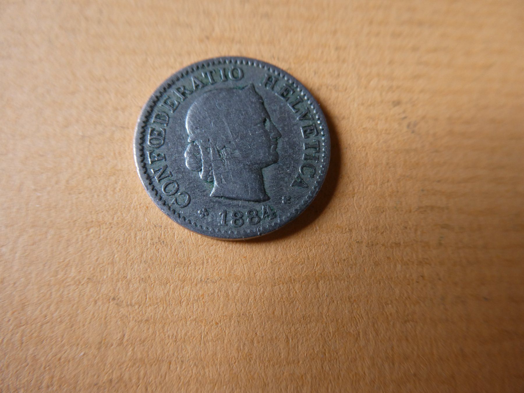 Toutes les monnaies: Schweiz 1884, 5 Rappen – D'occasion à Hinterforst par Rohusri