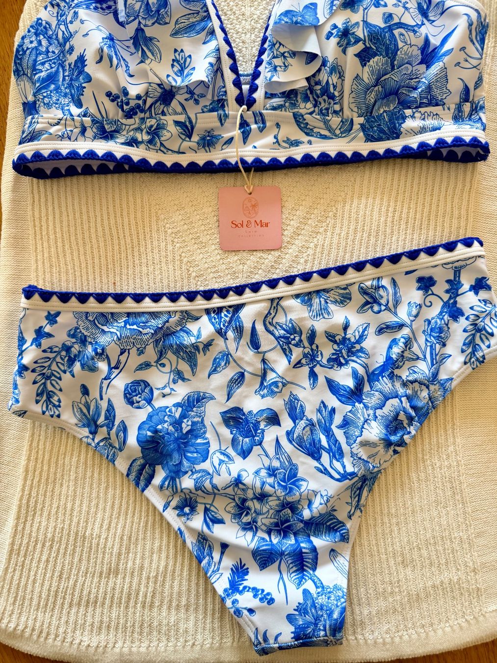 Costumi da bagno & Bikini: 💥SALE!! Bikini Blau Weiss Gr.L - Gratis Versand + Modelle – Nuovo e nell'imballaggio originale da Gockhausen venduto da van_82kh 2