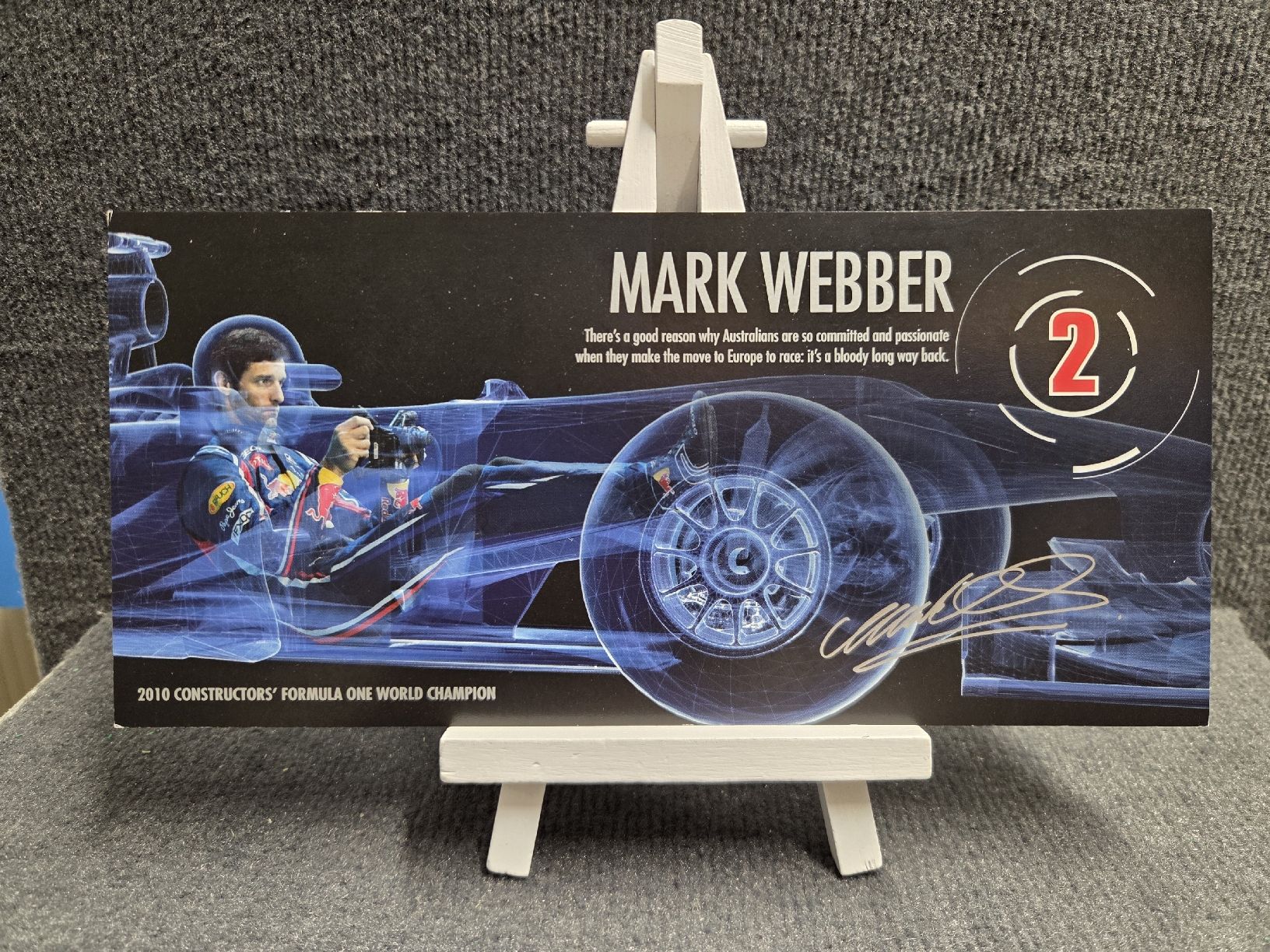 Autografi: Original Signiert vom Mark Webber  – Usato da Wetzikon ZH venduto da AmacherM