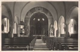 Ansichtskarte Zermatt das Innere der Kirche 16.VI. 1935