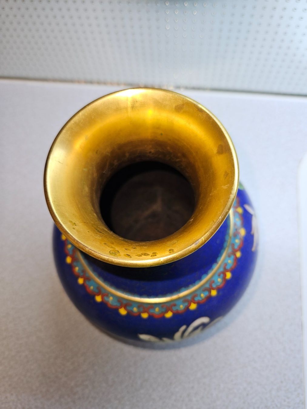 Vase & Récipients: Schöne Cloisonne Vase antik blau – D'occasion à Urdorf par Colina 7