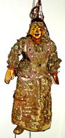 Antike Bumesische Marionette König
