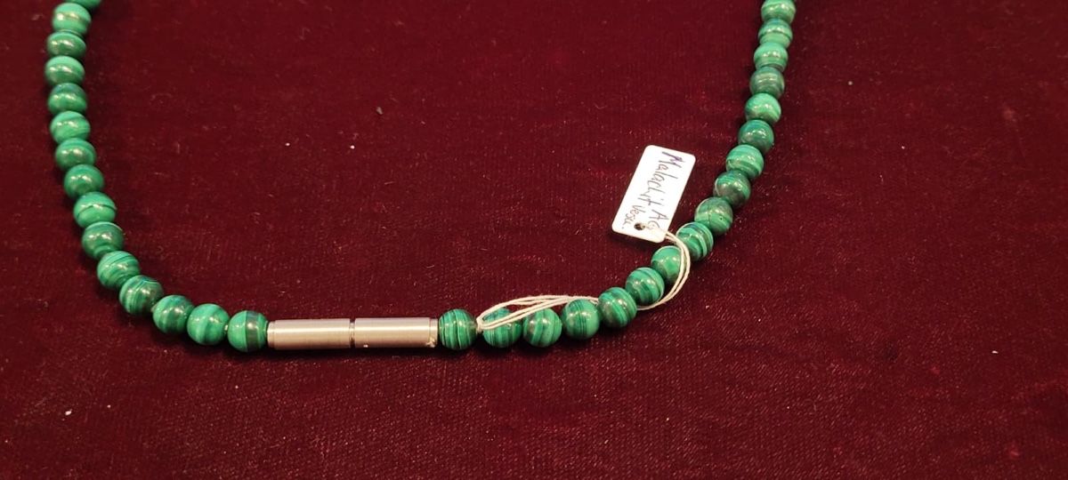Catenine: Malachitkette – Nuovo e nell'imballaggio originale da Münsingen venduto da Goldschmiede_Ambrosi 2