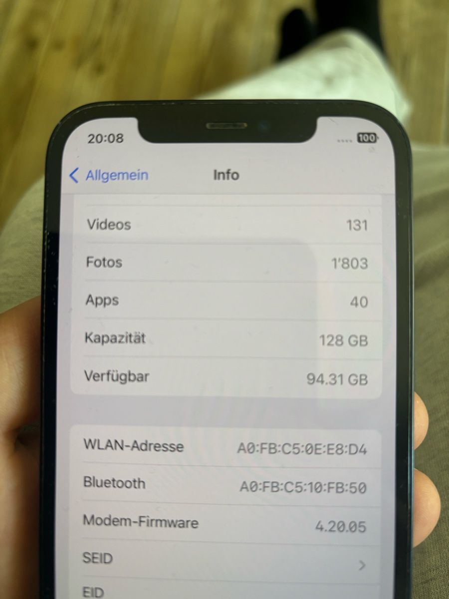 Apple Telefoni cellulari / Smartphones: Apple iPhone 12 128 GB schwarz  – Usato da Holderbank AG venduto da daniwase01 2