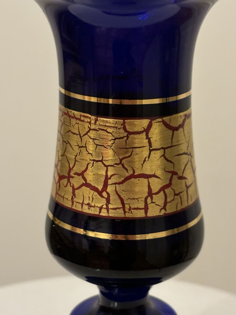 Portacandele: Bougeoir vintage Barthmann bleu et or – Usato da Genève venduto da ati_tj8f 7
