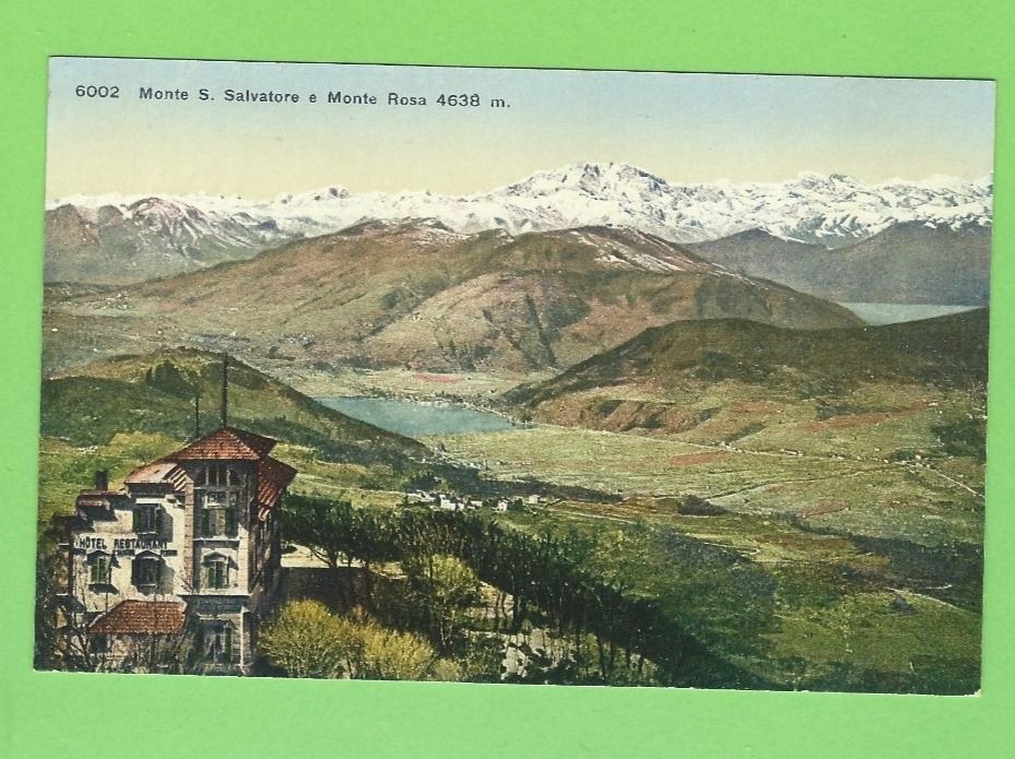 Cartoline postali: Monte S. Salvatore e Monte Rosa – Nuovo (secondo la descrizione) da Zürich venduto da t24_de