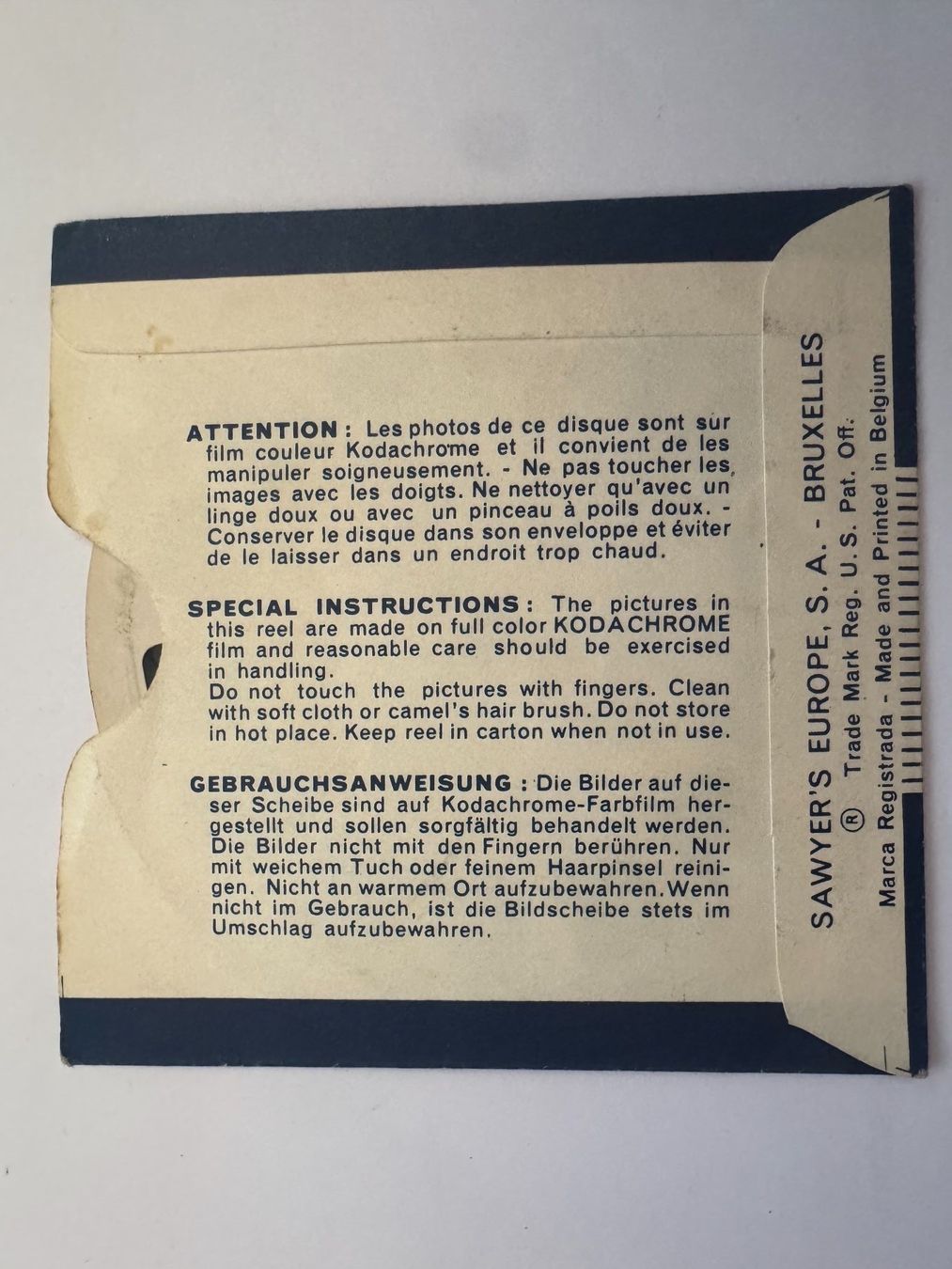 View-master Giocattoli: View-Master 3D: Nr. 206 SUN VALLEY IDAHO WINTER – Usato da Tegerfelden venduto da siebenmacky 1