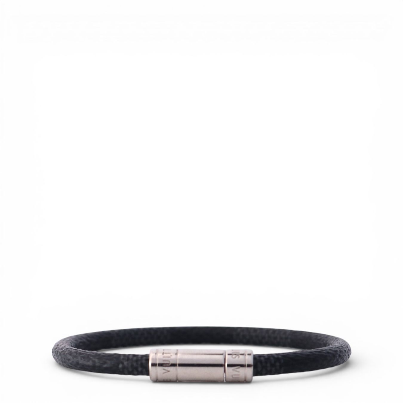 Louis Vuitton Bracciali & Braccialetti: Louis Vuitton Keep It Armband Damier graphite Gr. 19 – Usato da Binningen venduto da Designerlabels 3