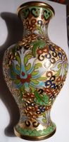 WUNDERSCHÖNE CLOISONNÉ-VASE,-2.)-15 x 8,5 CM,-BESTE QUALITÄT