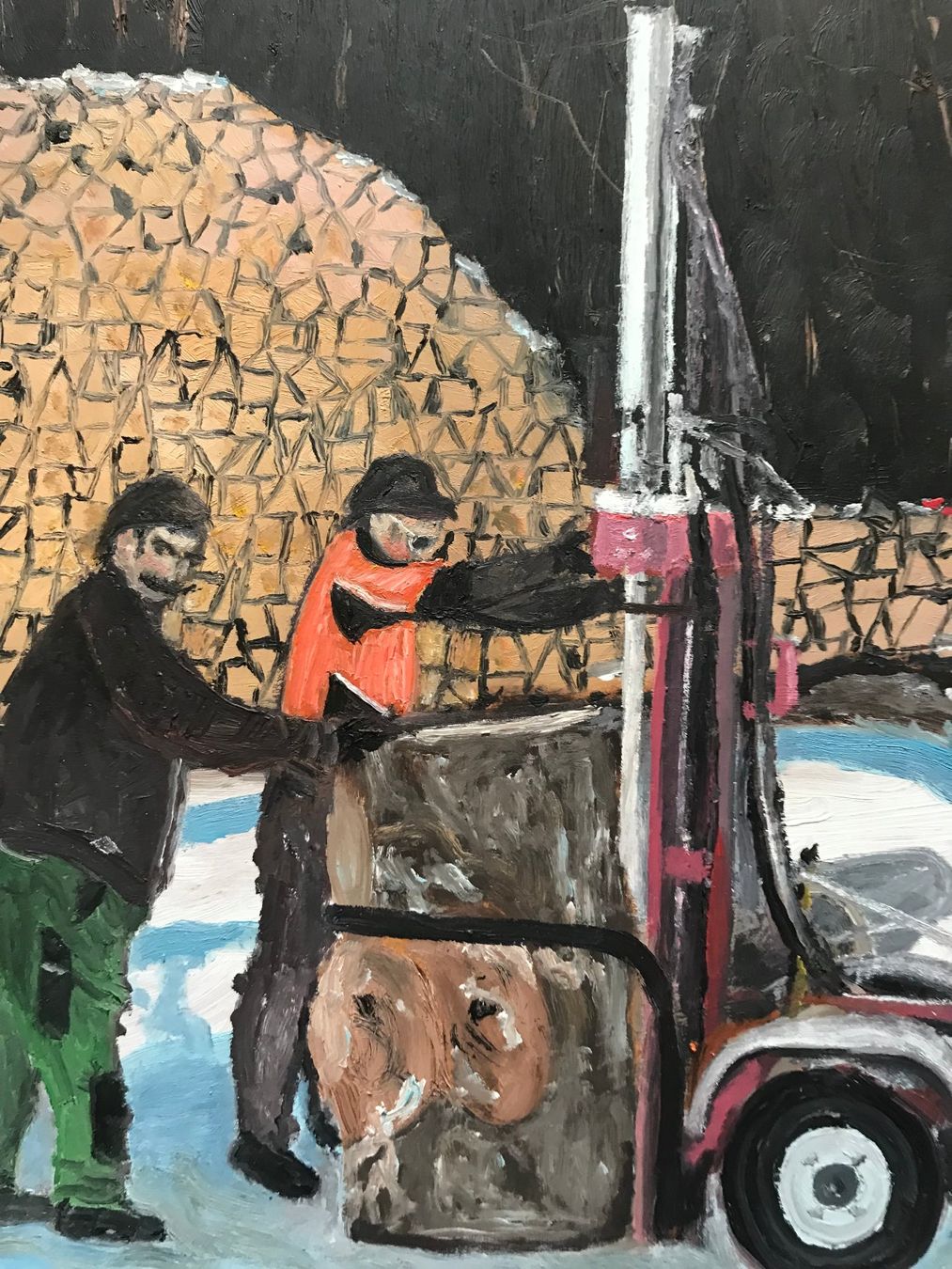Dipinti: Oel Bild Holzspalterei – Usato da Interlaken venduto da Beny-Box
