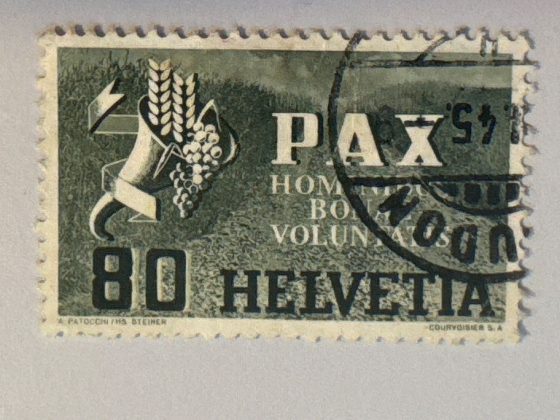 Alle Briefmarken: 1945, PAX, ZNr. 269, gestempelt – Gebraucht aus Küssnacht am Rigi von POSTOMASTER