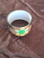 Vintage Ring aus China Cloisonne Emaille Gr.17  /S-M