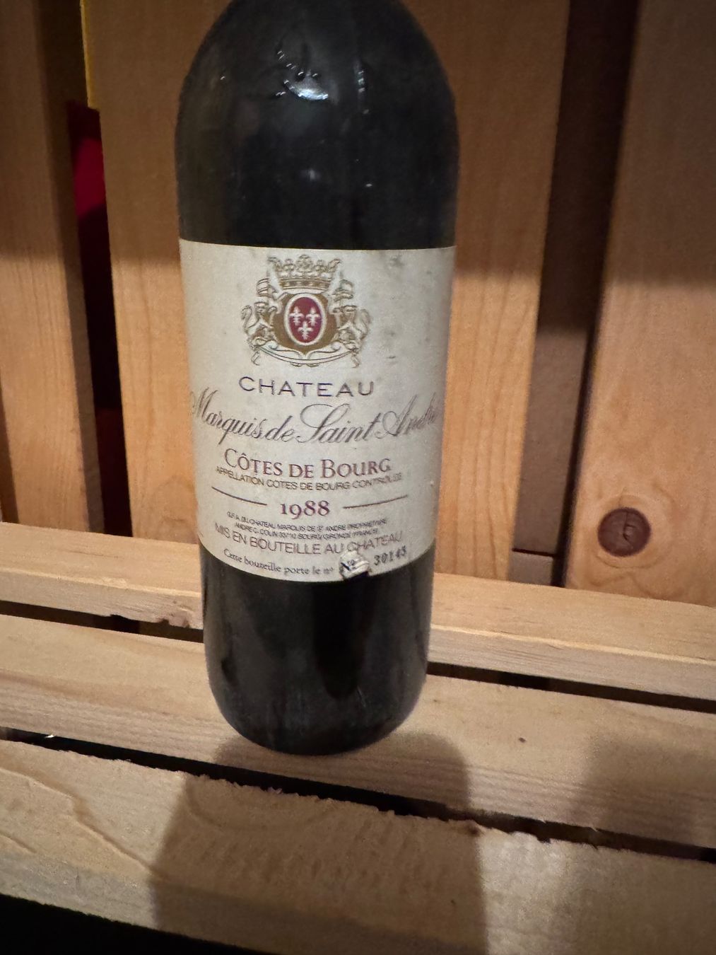 Vino: vin Marquis Saint André 1988 – Nuovo e nell'imballaggio originale da moudon venduto da jaunejaunelapinjaune 1