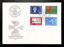 1960 FDC Werbe- und Gedenkmarken illustriert ohne Adr. LUXUS