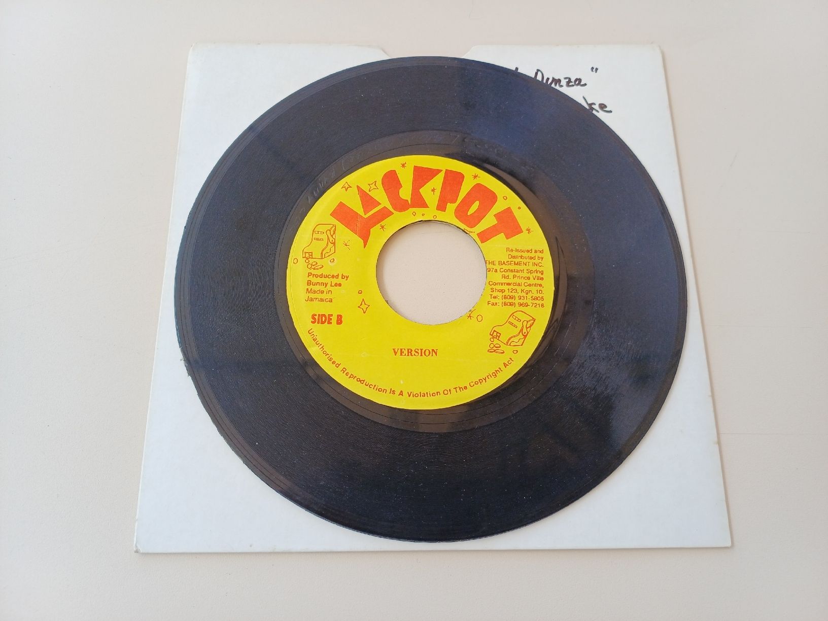 Dischi in vinile: Johnny Clarke "Blood Dunza" 45t  – Usato da Begnins venduto da Drastic-Sound 3