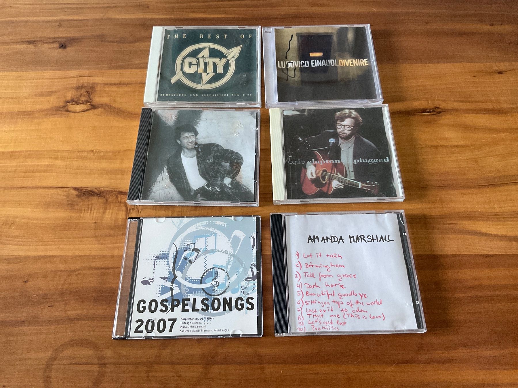 CDs: 6 CDs (City, Eric Clapton, P. Maffay, A. Marshall) – Gebraucht aus Wetzikon ZH von CZ.