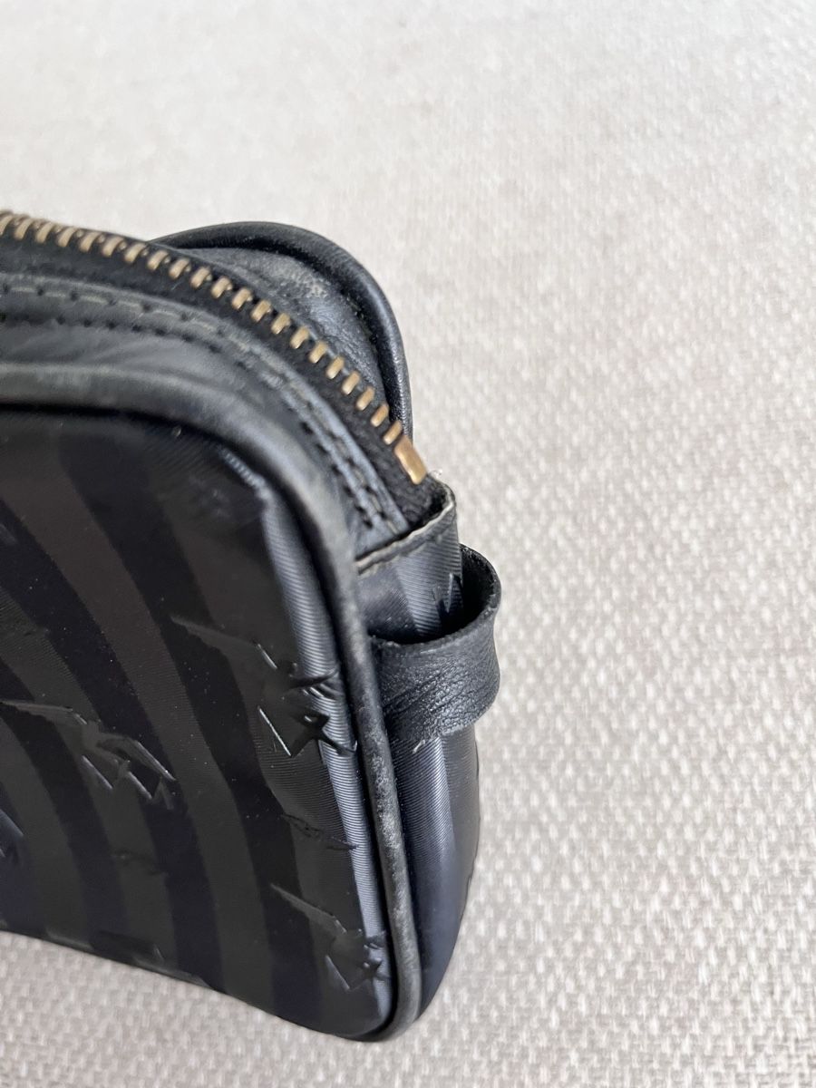 Maison Mollerus Borse da donna: Maison Mollerus Bag Pochette black striped  – Usato da Lausanne venduto da Danash 1