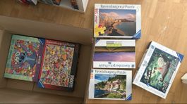 Puzzle Paket, Ravensburger von 99 bis 1000 Teile, vollständi