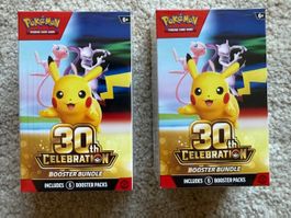 2x Pokémon Booster Bundle 30th Celebration (ENG) new sealed!