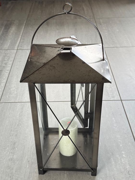 Lanternes: Schwarze Laterne - Windlicht - Gartenlaterne - 40 cm hoch – D'occasion à Zürich par Alot16 2