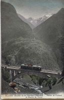 Chemin de fer Martigny-Châtelard, Finhaut, 1911