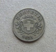 SELTEN ++ 10 Rappen 1875, gute Erhaltung