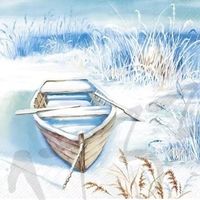 Serviette the boat in the ice (1733) 2Stk.