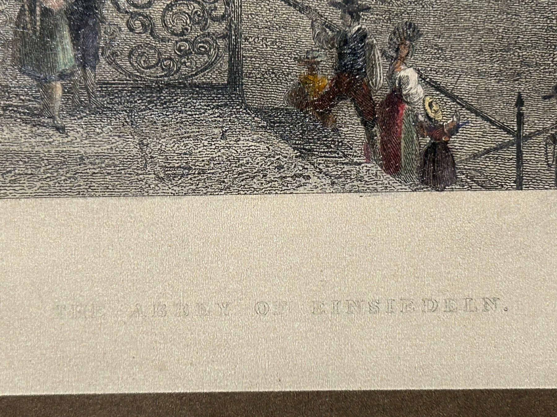Incisioni: Stich Bild Kloster von Einsiedeln – Usato da Reinach AG venduto da Polarstern1 1