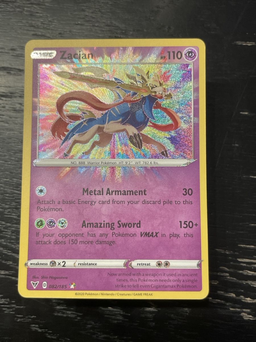 Pokémon Carte collezionabili: Pokemon Zacian vivid voltage holo 082/185 – Usato da Hugelshofen venduto da Suimosa