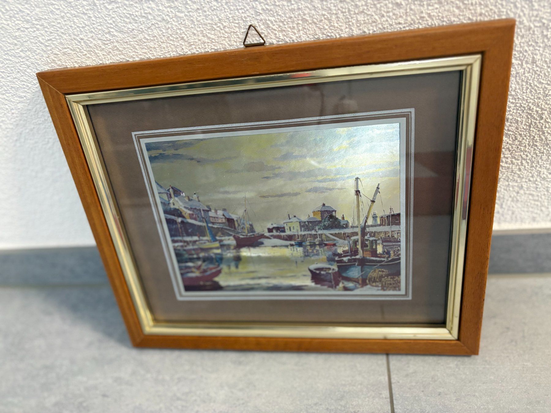 Dipinti: 34cm breitx 28 cmhoch Hafenmotiv Kunst Bild – Usato da Ottenbach venduto da TimelessEmotions. 3