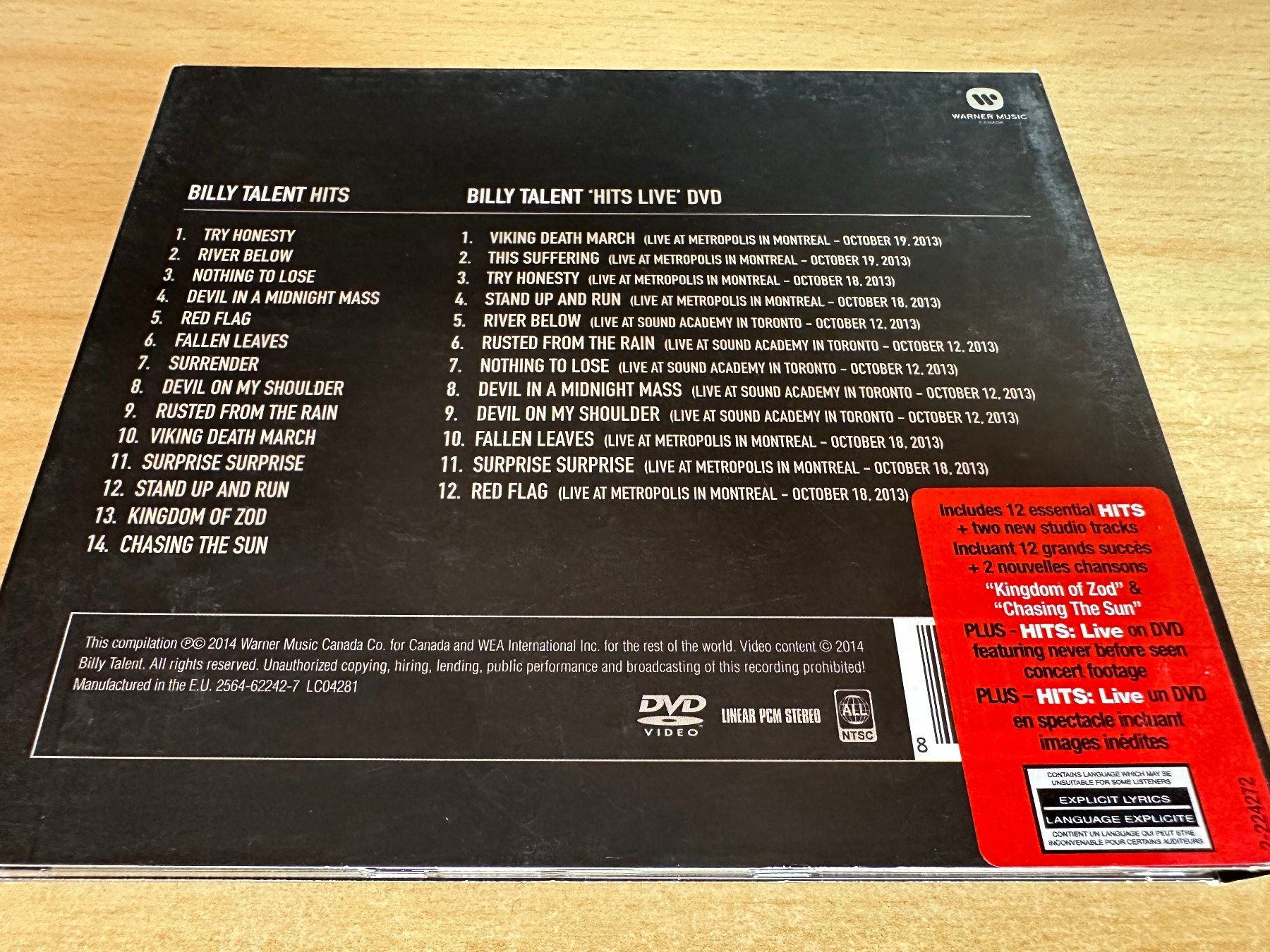 CD: Billy Talent – Billy Talent - Hits - CD & DVD – Usato da Rikon im Tösstal venduto da Alpenmutz 1
