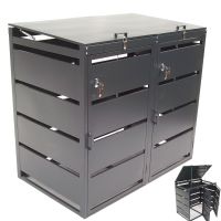 57060 - Mülltonnenbox 2er 240L Box für Mülltonnen